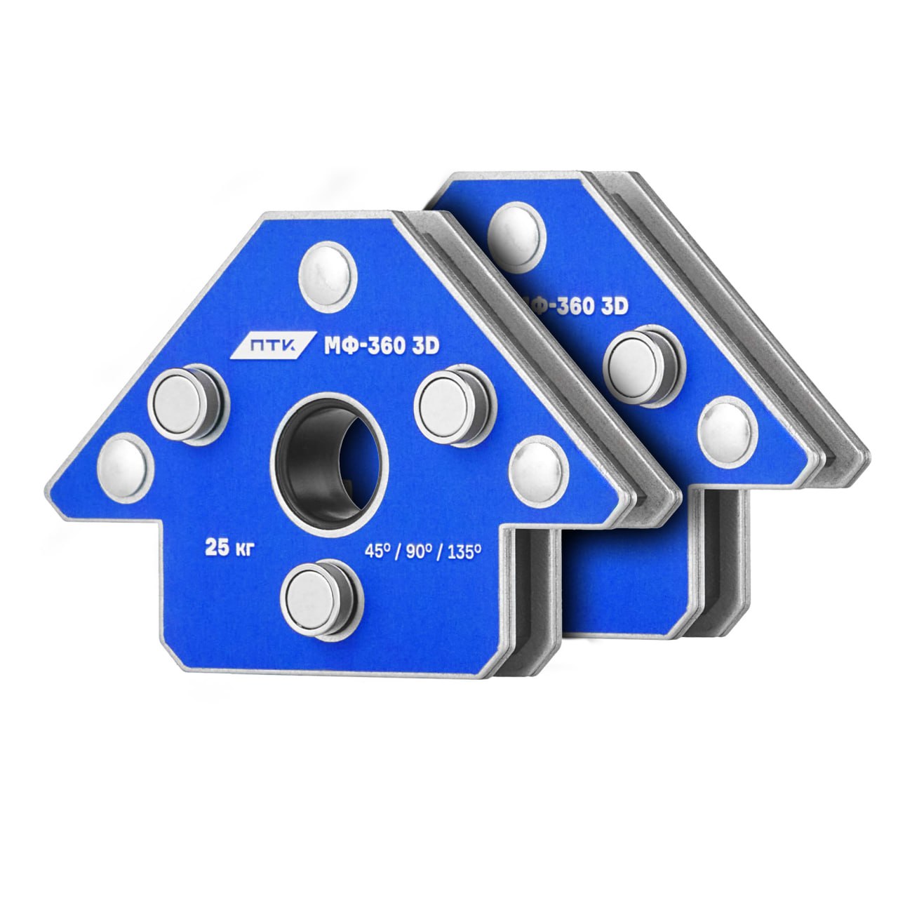 Фиксатор магнитный МФ-360 3D, набор из 2 шт.